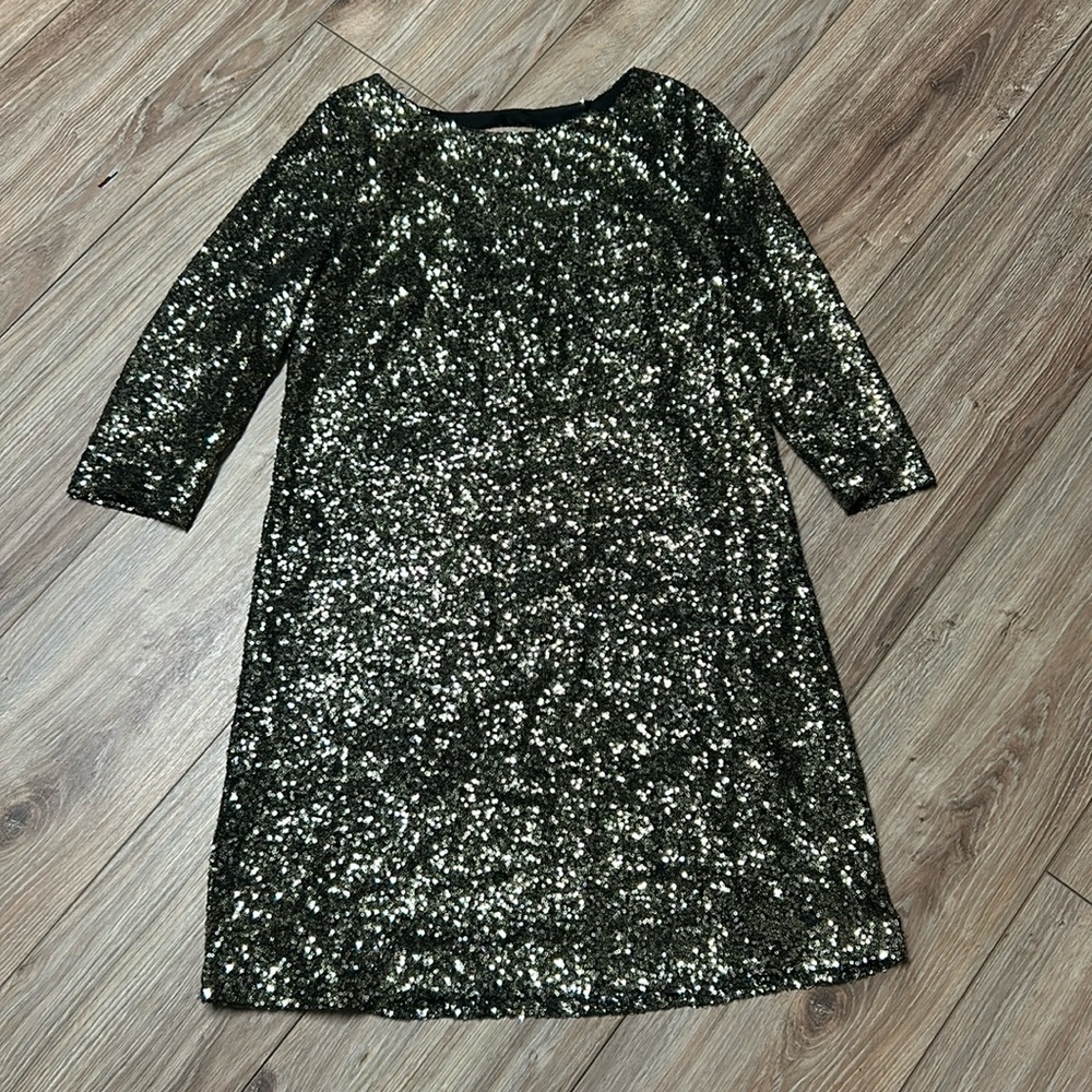 Women’s Short Gold Sparkle Dress